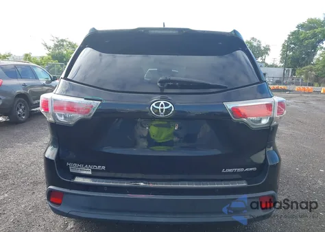 2014 Toyota Highlander Limited V6 z USA, uszkodzony, nr VIN 5TDDKRFH7ES036317